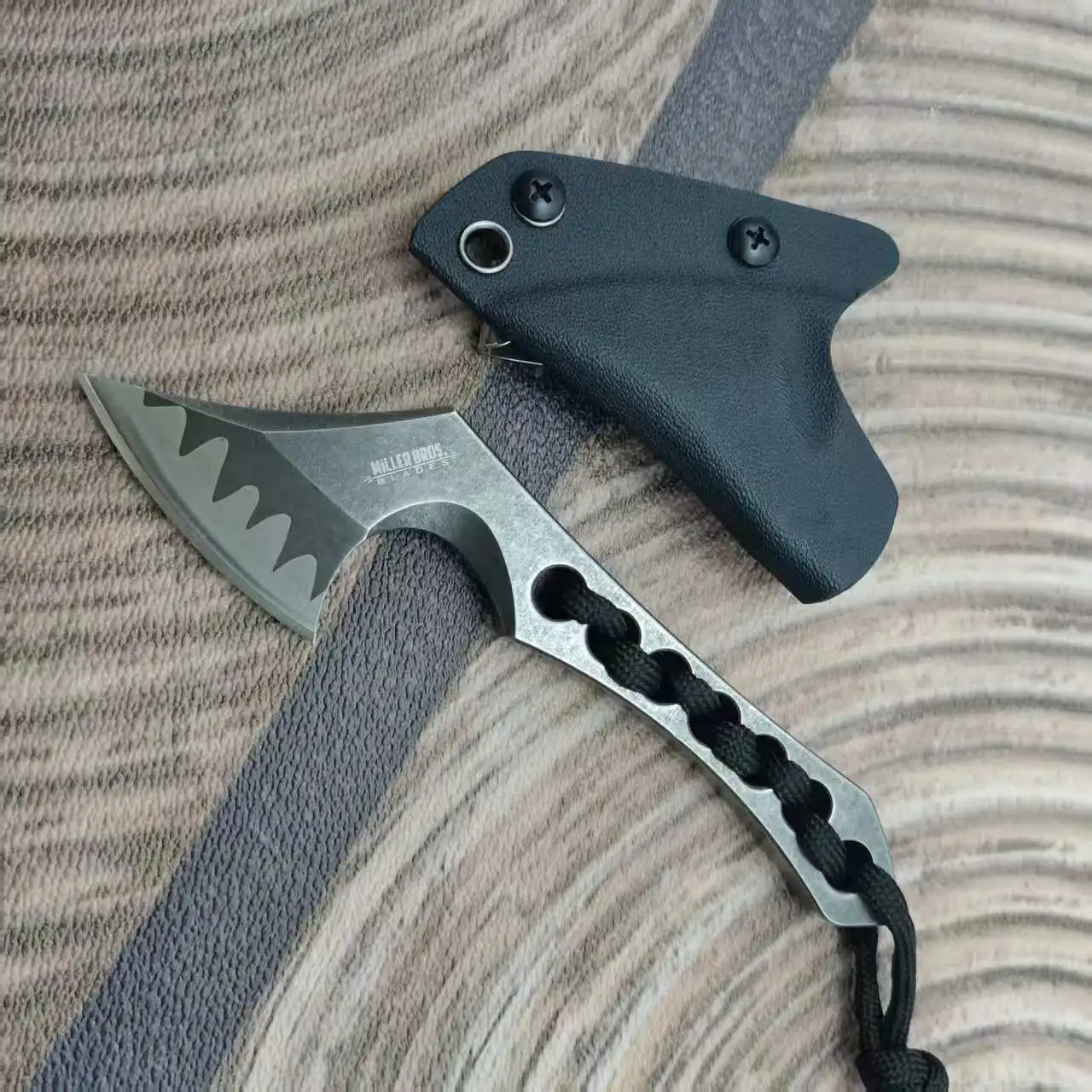 Miller Brothers Mini Tactical Axe/Knife (In Stock) - Portable for Outdoor Survival, Self-Defense & On-the-Go Use, Equipped with