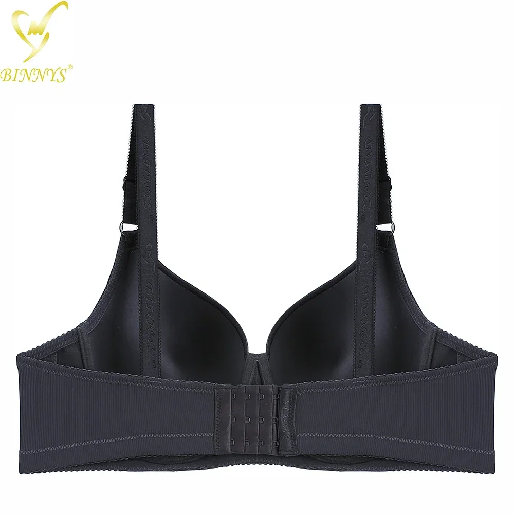 D Cup High Quality Full Cup Women Bra Spandex Nylon Striped Plus Sizes Comfortable Underwire Women Underwear BINNYS