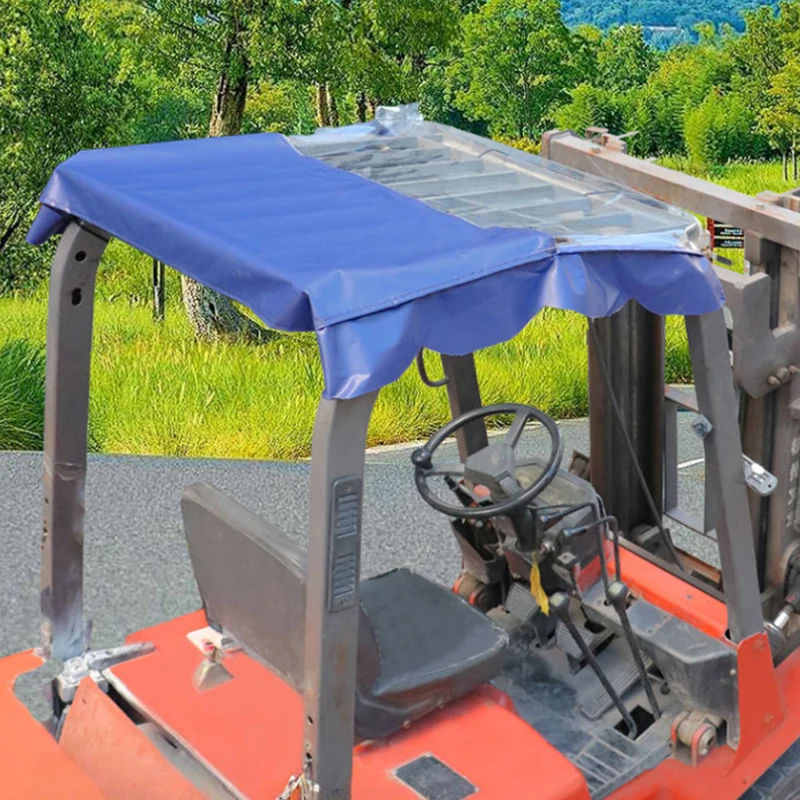 for Forklift Roof Awning Sunshade Cloth Rainproof Sunscreen Thickened Curtain Insulation Cloth Sunshade Cloth Keep Warm Curtain