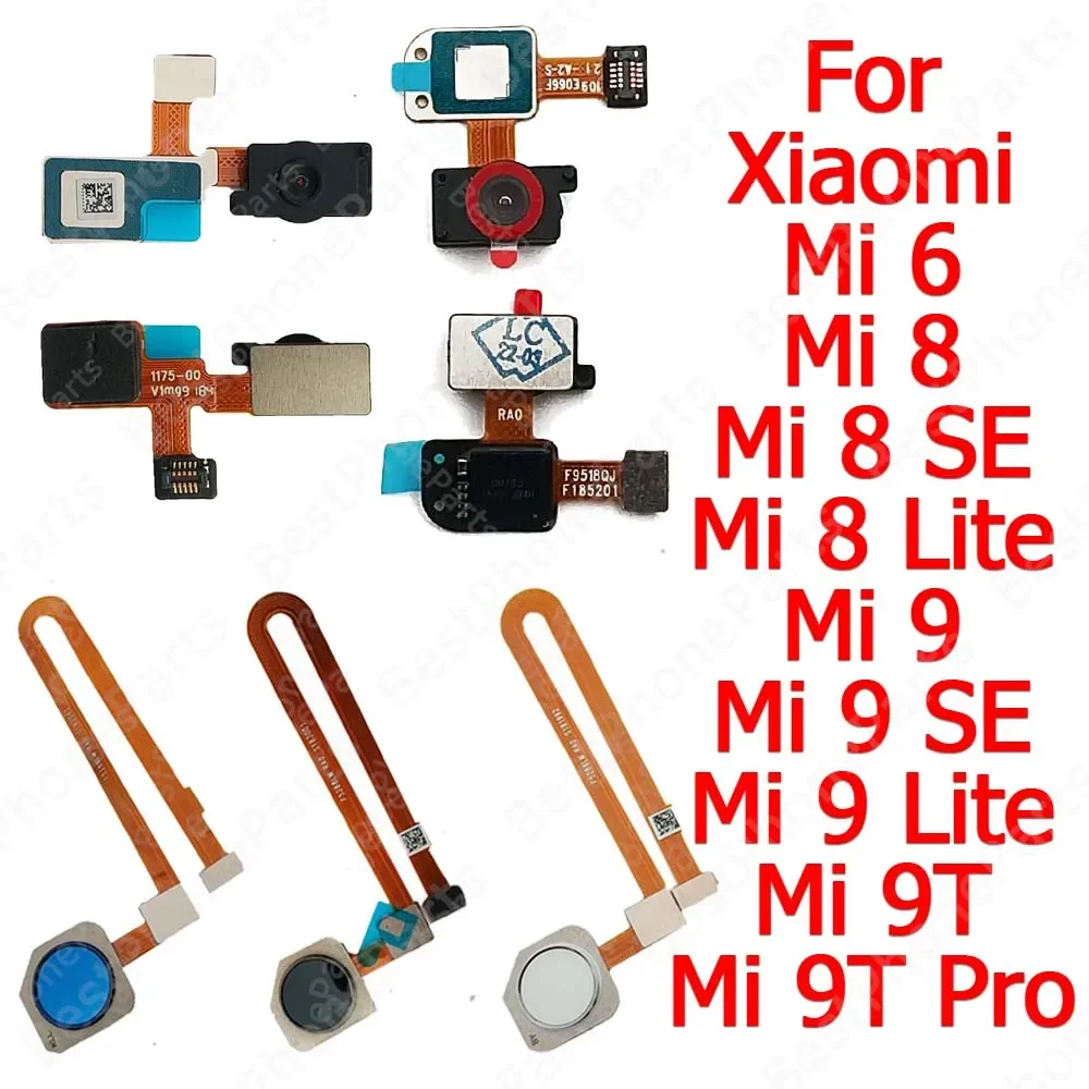 Fingerprint Sensor For Xiaomi Mi 9T Pro 6 8 SE 9 Lite Mi6 MI8 Mi9 Flex Cable Finger Print Scanner Home Button Spare Parts