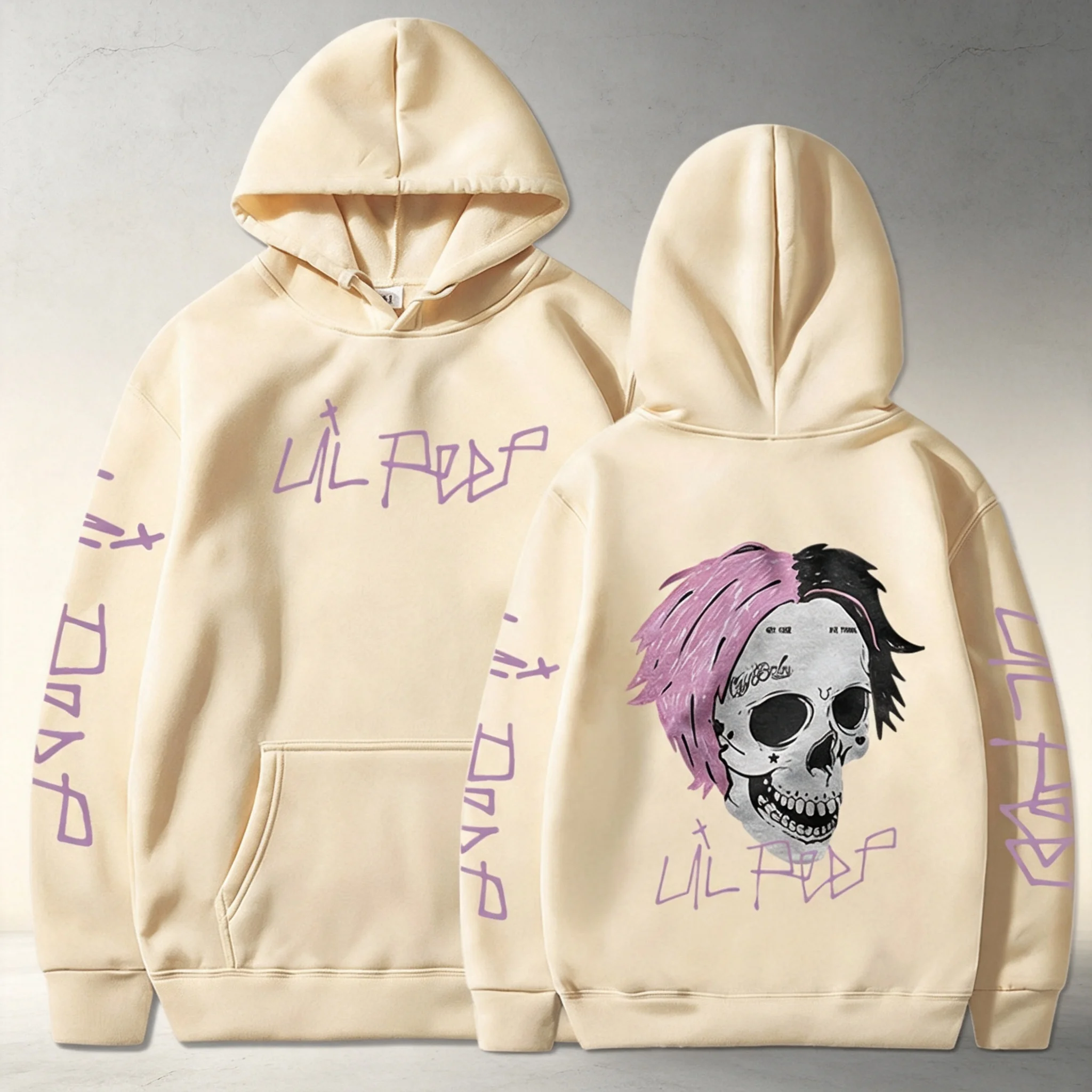 Rapper Lil Peep Cry Baby Hoodies Herrenbekleidung Mode Vintage Hip Hop Oversized Sweatshirts Gothic Harajuku Pullover Streetwear – Detail 13