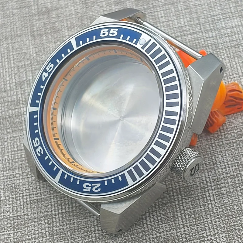 

NH35 King Samurai Case Fits 28.5mm Dial Fits NH35 NH36 7S 4R Automatic Movement Men's Watch Sapphire Crystal Glass Samurai Cases