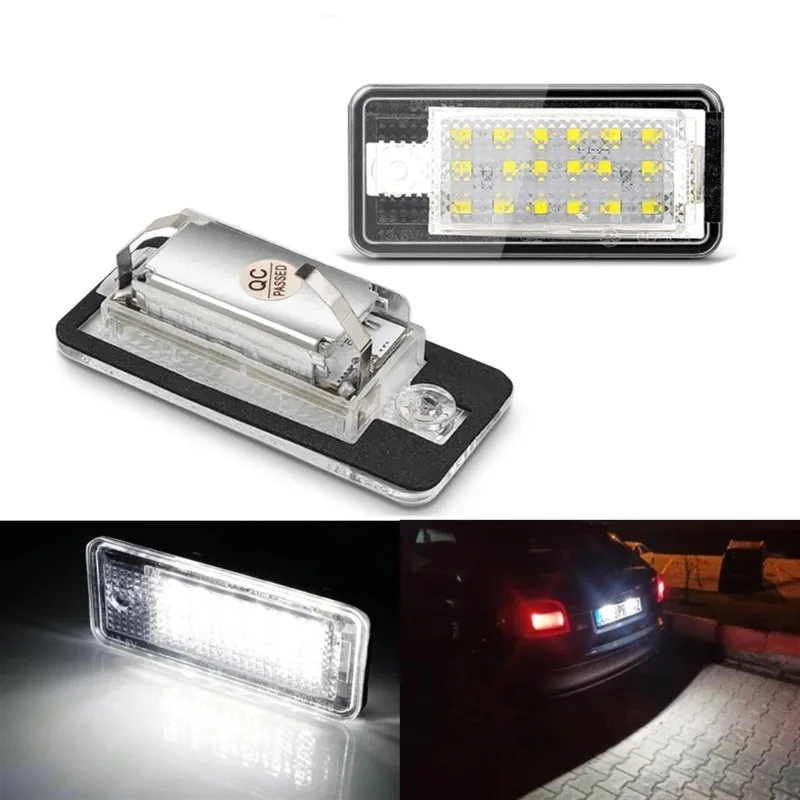 

Glb For Audi LED Number Plate Light A3 S3 A4 A6 Q7 Avant Canbus Error Free License Plate Lamp 2pcs