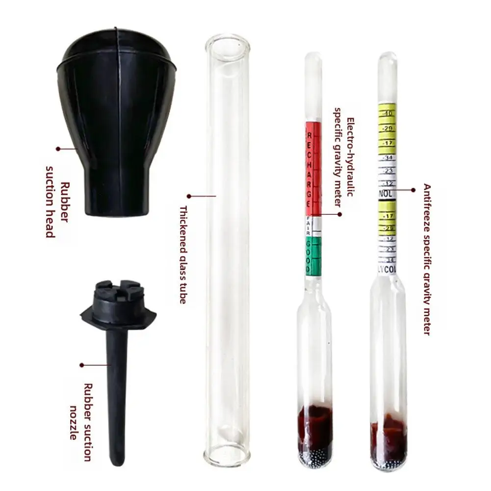 Car Battery Hydrometer Fast Detection Tester Precision Acid Density Meter Coolant Tester Automotive Repair Tool - view 6