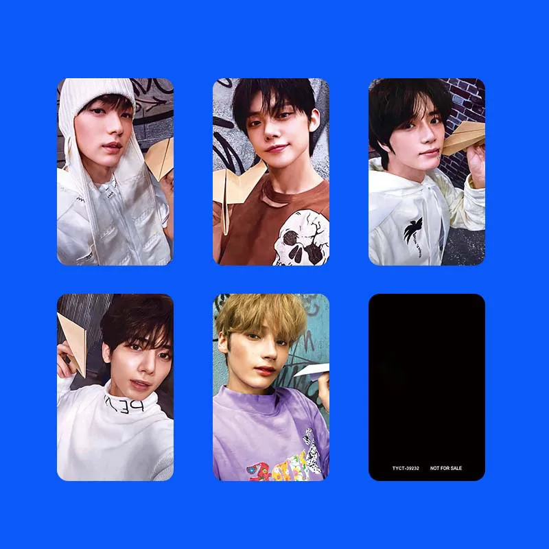 5Pcs/Set KPOP Yeonjun Beomgyu CHIKAI Japan Album Member Selfie Photocards Soobin Hueningkai Taehyun Lomo Cards Fans Collection