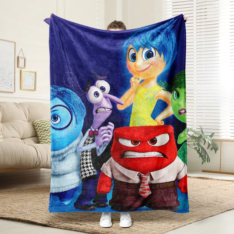 

Disney Inside Out Characters Blanket Soft Flannel Throw Sofa Bed Warm Blanket Kids Adults Gift Home Decor