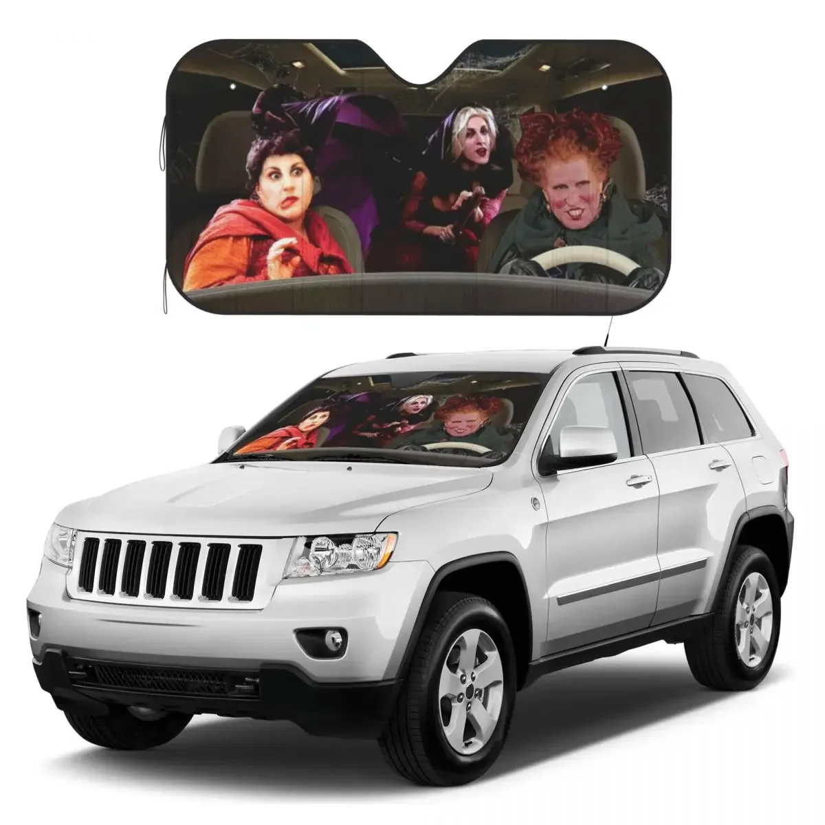 

Hocus Pocus Sunshades Reflector Anti Uv Custom Funny Car Sunshade Sun Shade