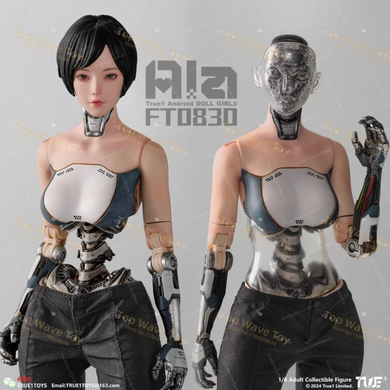 

New Stock True1Toys FT0830 1/6 Android Ala Semi-mechanical Action Figure 12'' Female Soldier Full Set Collectible Model Toys
