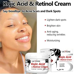 Kojic Acid Retinol Cream Skin Whitening Cream Remove Dark Spots Anti Aging Brighten Moisturizing Nourishing Facial Skin Care