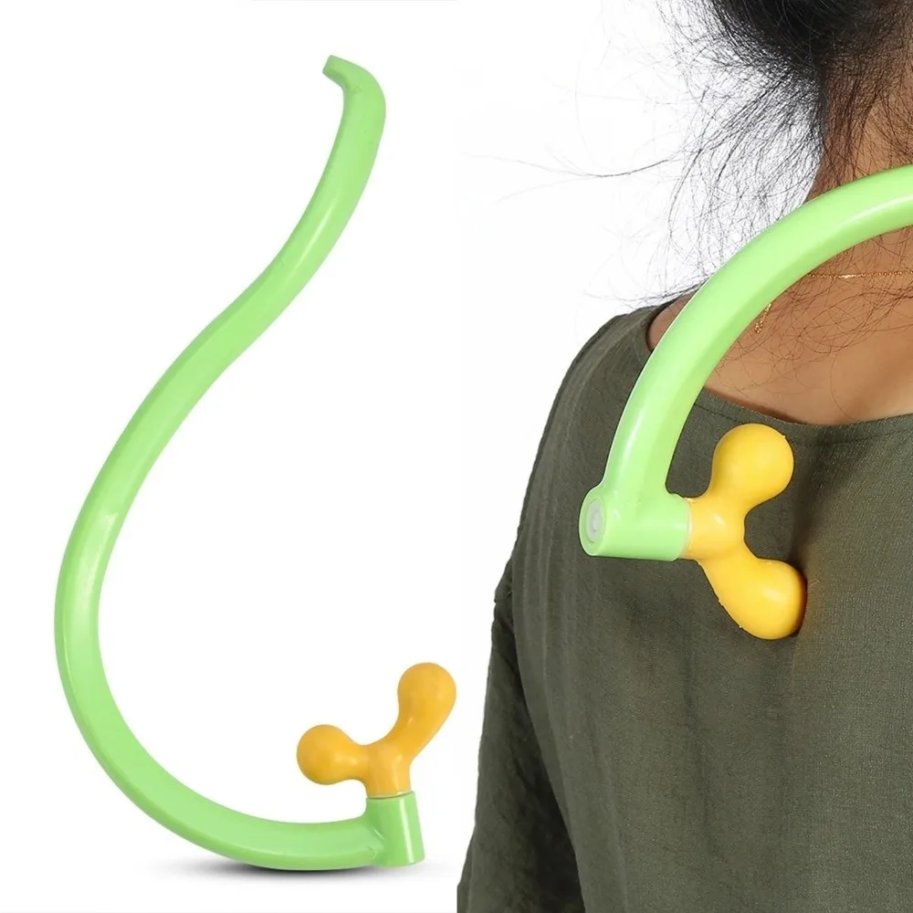 

Dual Head Trigger Point Massager Plastic Simulates Massage Self Massager Dual Trigger Point Deep Tissue Massager