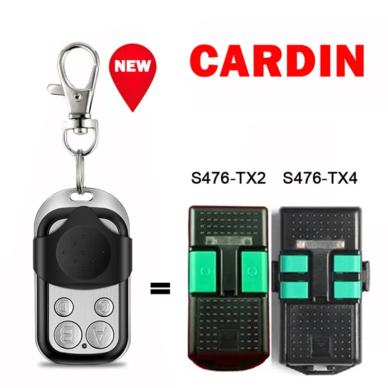 Clone CARDIN S476 TX2 TX4 Garage Door Remote Control 433.92MHz Fixed Code Garage Door Opener Transmitter