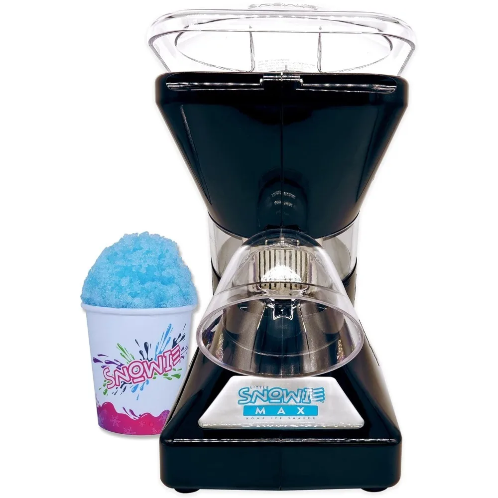 ittle Snowie Max Snow Cone Machine - Premium Shaved Ice Maker, With Powder Sticks Syrup Mix, Entrepreneur Kit, Black