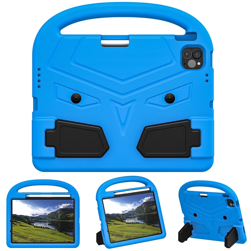 Kinderen Veilig EVA Tablet Case voor IPad Air 7 6 5 A16 11 10.2 10.9 Mini 7 6 I Pad Pro 9.7 10 9 8 10e Generatie Handvat Stand Cover