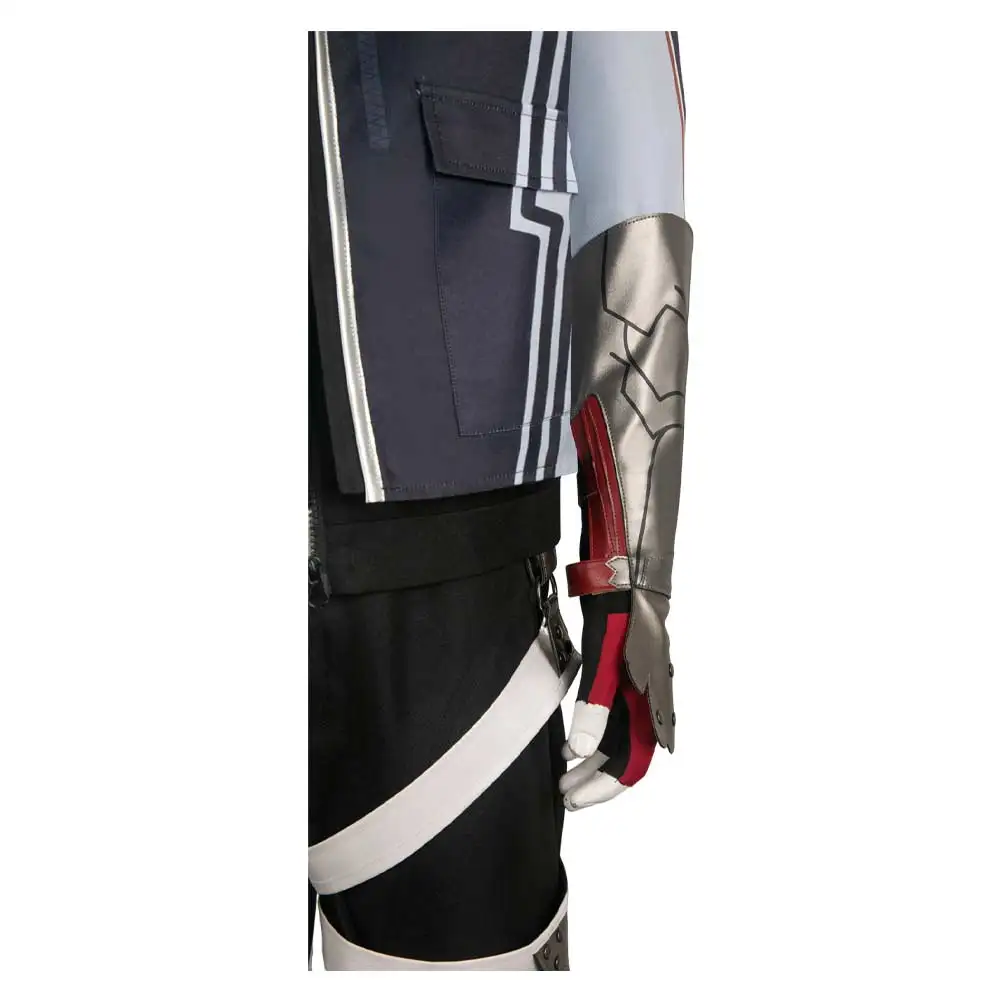 جين كازوما أزياء تنكرية خيالية لعبة أنيمي Tekken8 لعب الأدوار القفاز الحبل ملابس الكبار الرجال الذكور هالوين الدعاوى