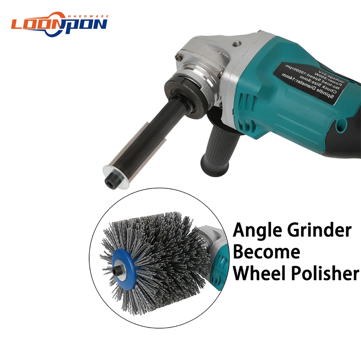 100mm*19mm M14 Angle Grinder 115 125 Polishing Wheel Axle Connection Rod Adapter Hand held Linear Polisher Parts