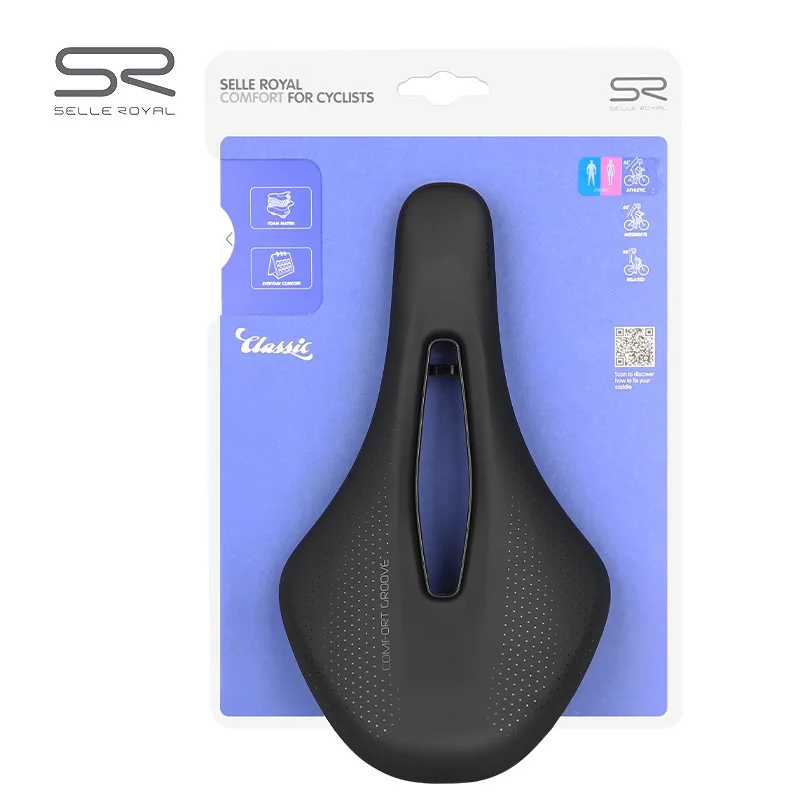 SELLE ROYAL SRX-1221Short Nose Cushion Mountain Highway BicycleSRSaddle Hollow Seat Cushion for Men and Women