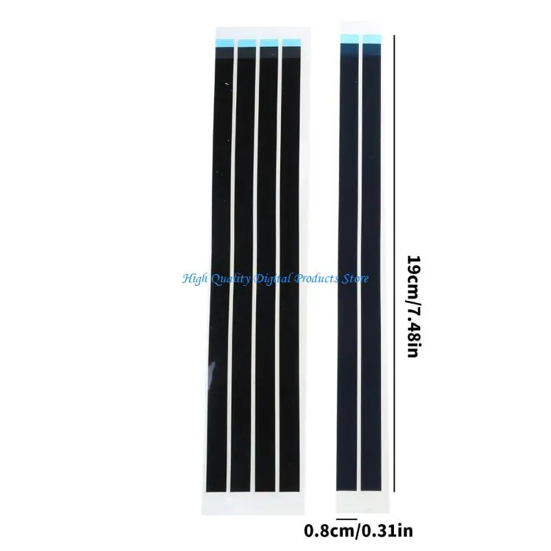 U2JE 6pcs Elastic лента для ноутбука и экрана телефона Двойная сторона