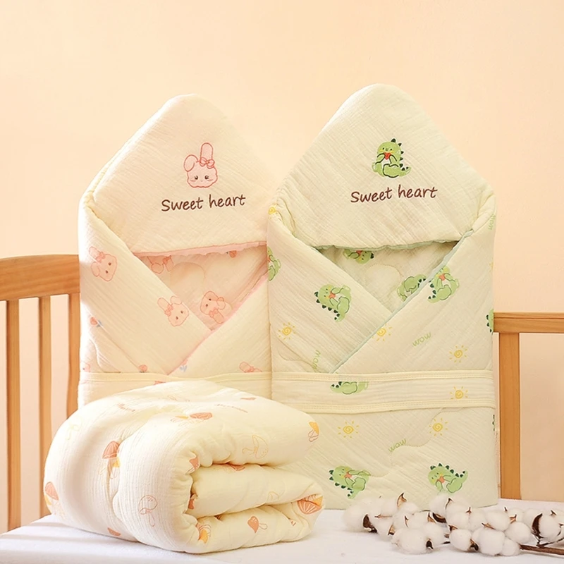 

Stroller Blankets Baby Towel Absorbent Cotton Muslin Swaddles Blankets Quilt Swaddles Wraps Infant Cover A2UB