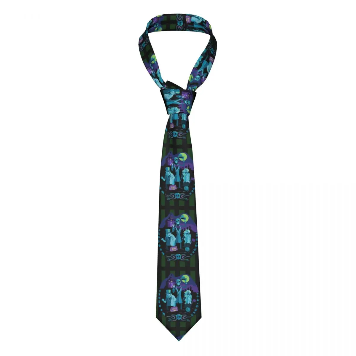 

Classic Haunted Mansion Necktie Men Custom Silk Wedding Ties