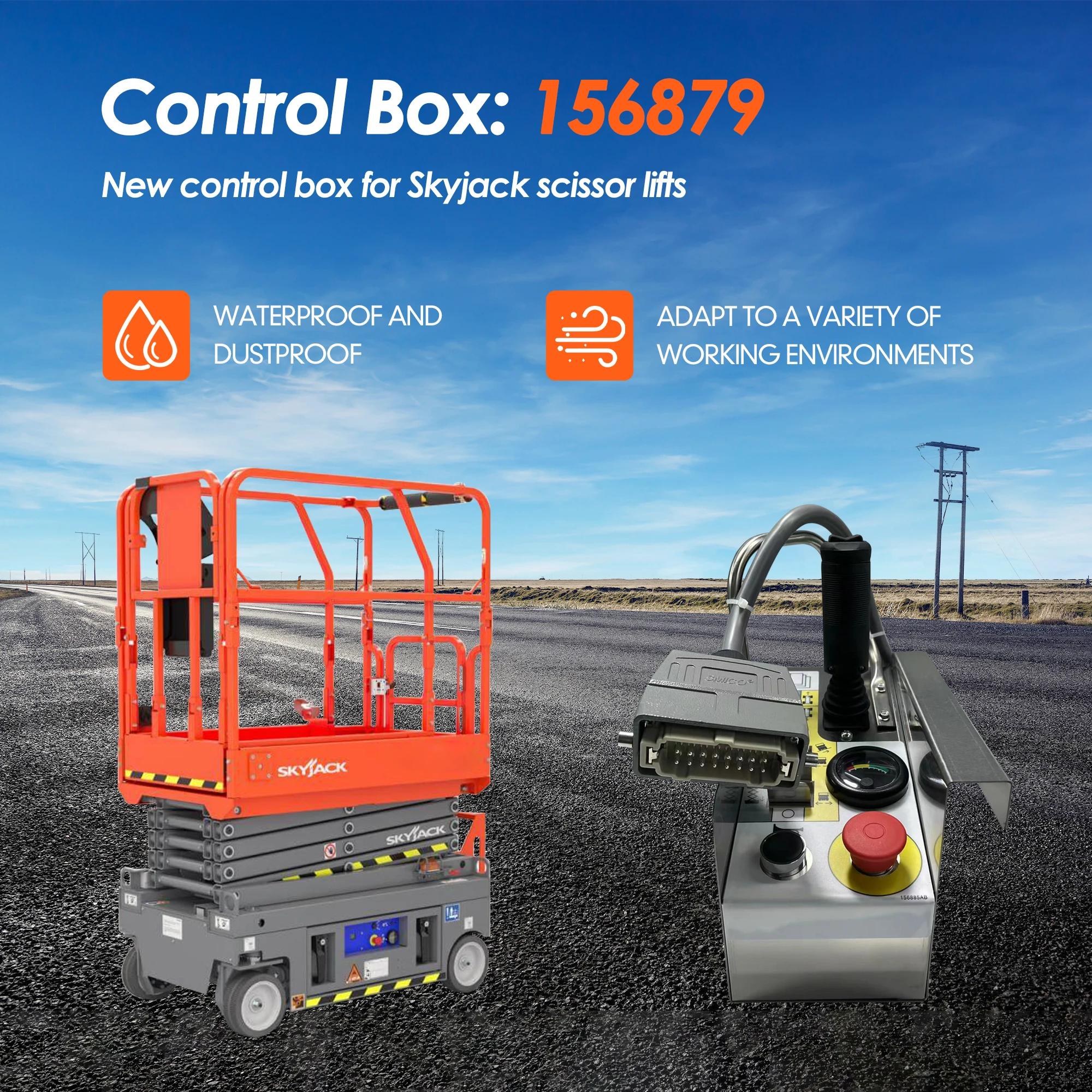 صندوق التحكم في المنصة 156879 156991 لـ Skyjack Scissor Lift SJIII 3219 3220 3226 4626