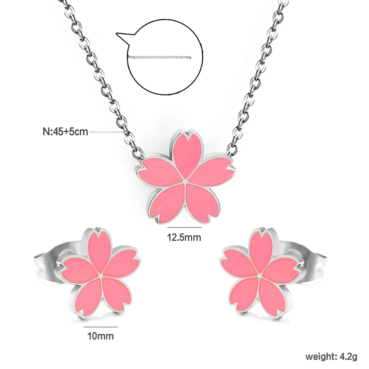 Women's Circular Shell Necklace & Earring Set, Wedding Party
