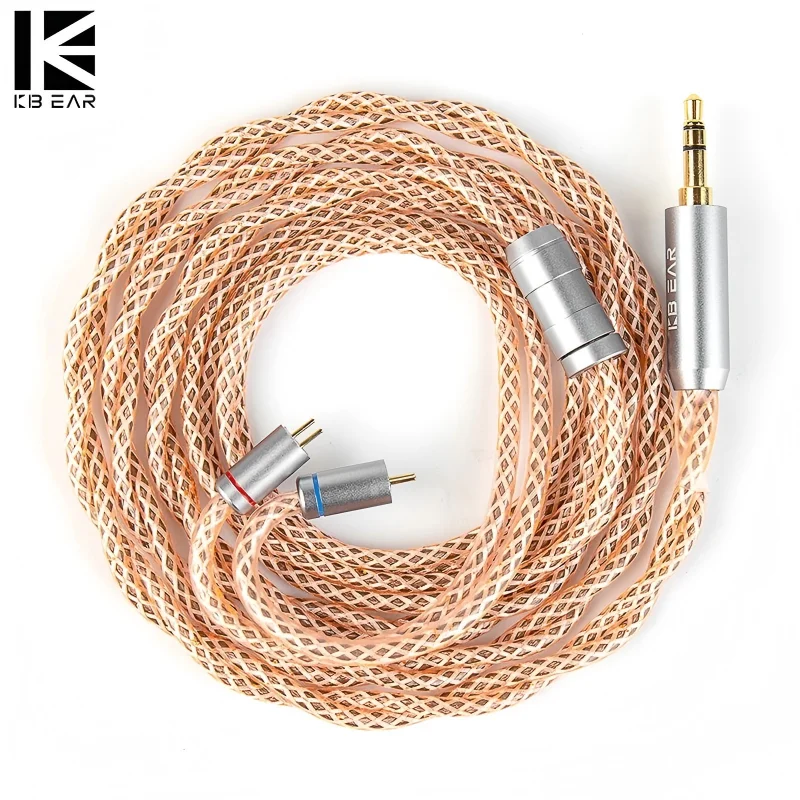 KBEAR Aureus HiFi Earphone Upgrade Cable 5N OFC Stranded Conductor High-Resolution Headphone Wire for MK3 KB02 7HZ
