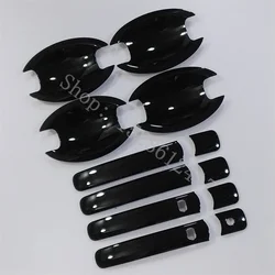 Car Accessories ABS Carbon fiber car Door Handle Covers trim Door bowl Car Stickers Overlay 2008 ~2013 for Nissan X-Trail T31