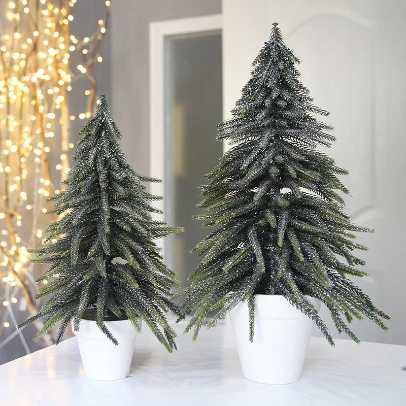 

Рождественский скандинавский рабочий стол, маленькая елочная орнамент, торговый центр, стойка регистрации, свечение