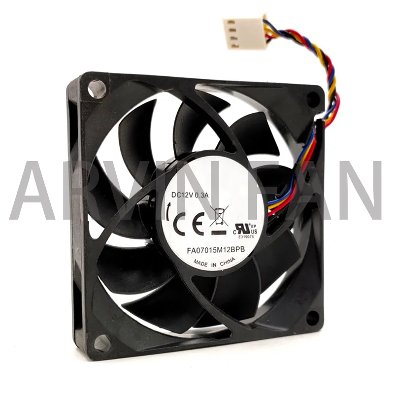 Ventilador de refrigeración silencioso PWM, ventilador de 70mm y 7cm para Cpu, FA07015M12BPB 7015, 70x70x15mm, DC 12V, 0.3A, silencioso, bajo ruido, para ordenador y PC