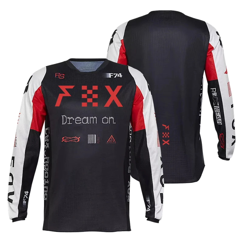 

2025 FHX Mtb Jersey Downhill Camiseta De Motocross Enduro Maillot Hombre FOX Cycling Jersey Men Bike Shirts Mtb Bmx T-shirt