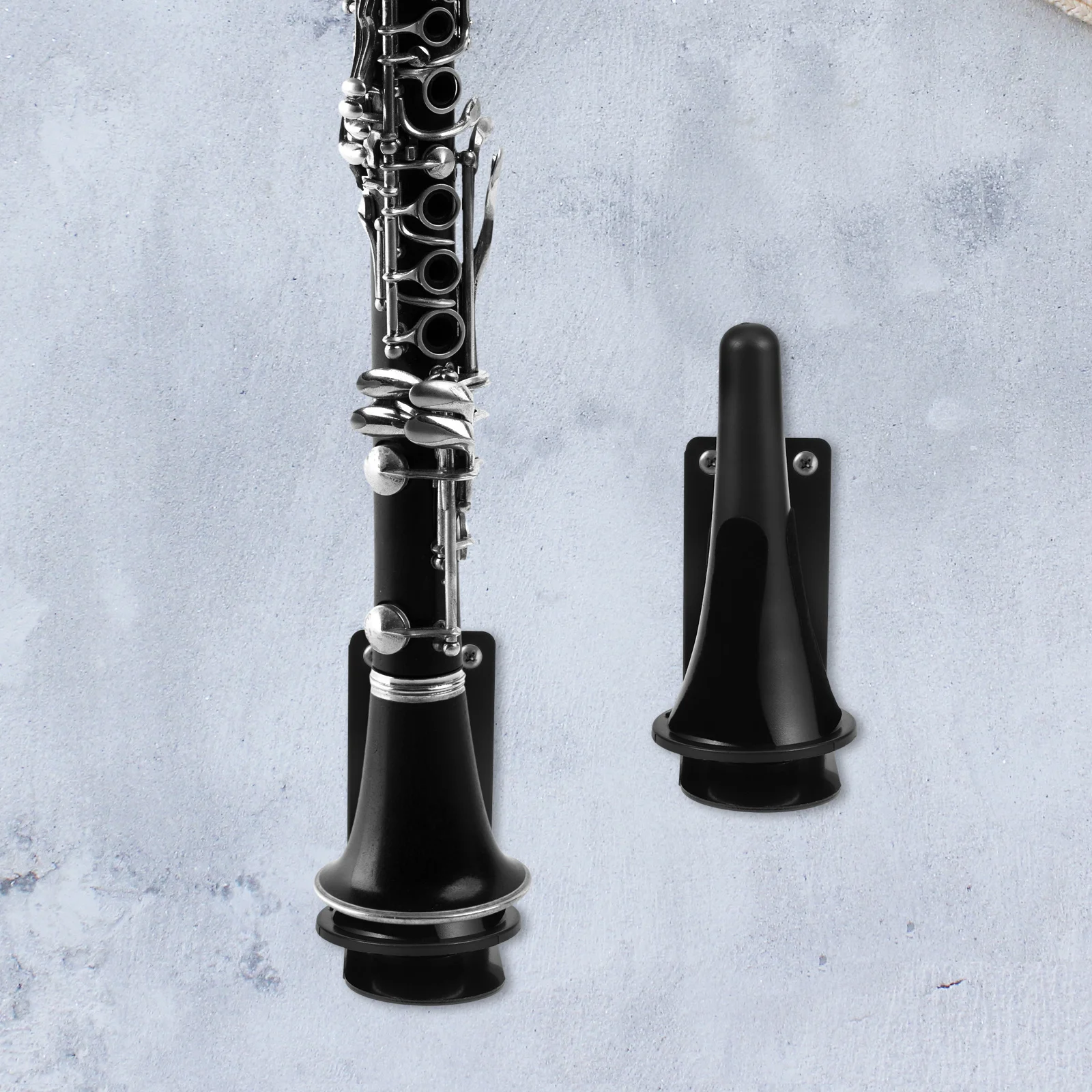 

1Set Wall-Mounted Clarinet Hanger Plastic Iron Flute Bracket Stable Holder Clarinet Display Rack Musical Instrument Storage