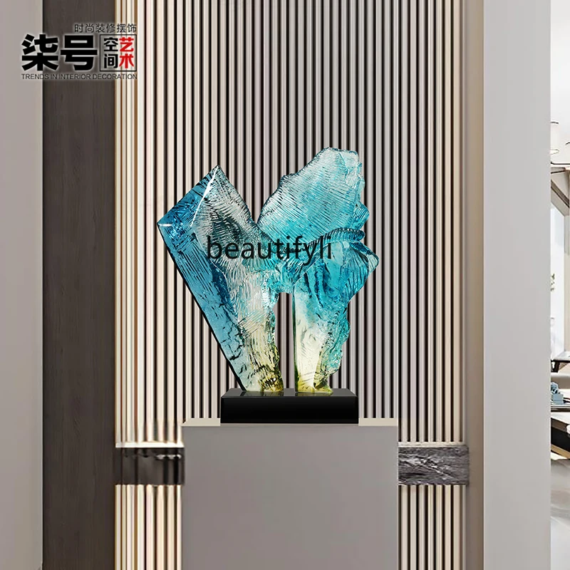 Living Room Abstract Sculpture Villa Hotel Entrance Decoration High-End Niche Soft Decoration Artwork