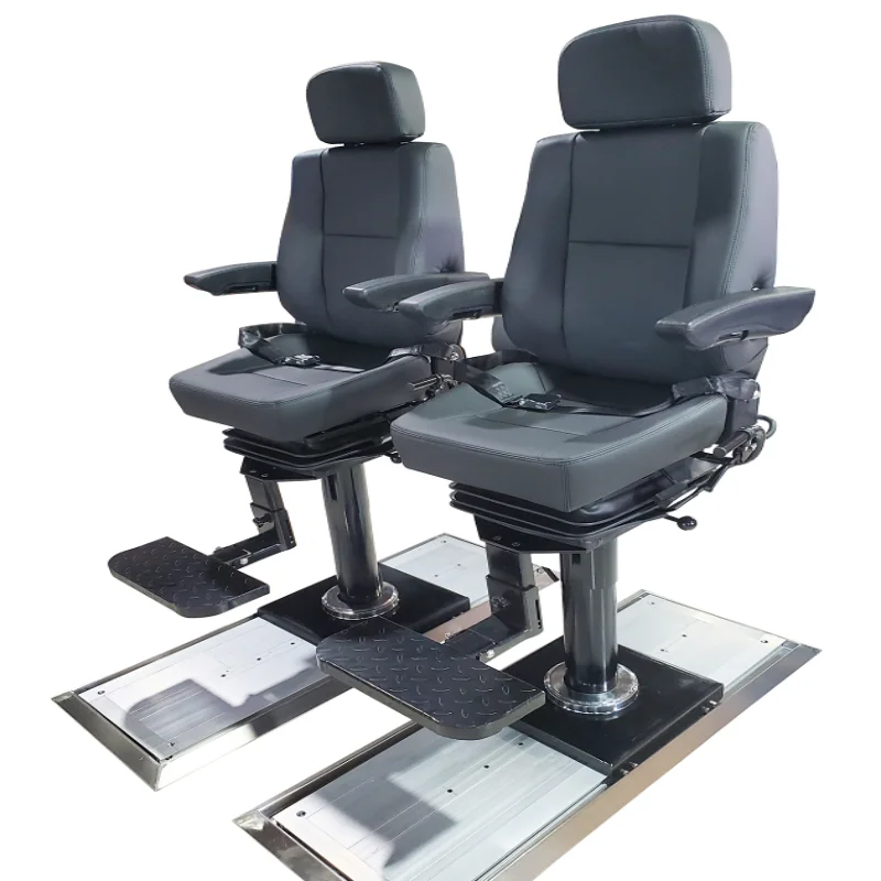 

Best Selling Adjustable Ergonomic Captain's Boat Seats Aluminum Boat Seat Multifunctional Marine Seating with Slide Railpromote