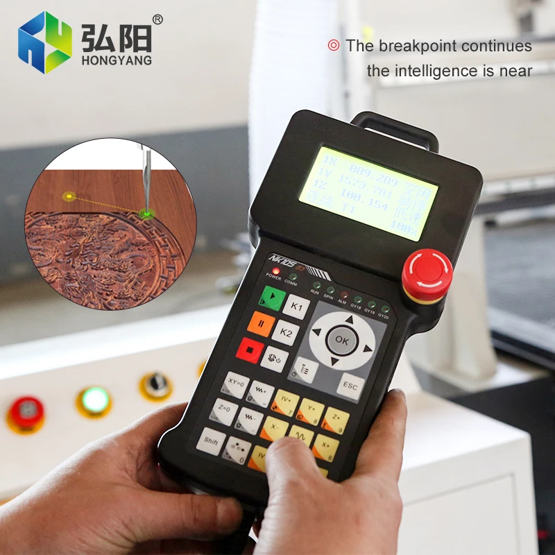 Weihong NK105 G3 mango DSP controlador de carpintería sistema de Control de movimiento de 3 ejes para enrutador CNC cambiador de herramientas automático