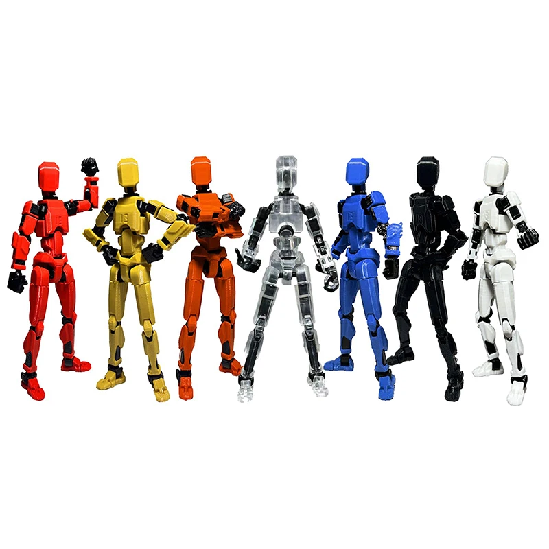 1Set Flexible Design Multi-Jointed Movable Shapeshift Robot 2.0 3D Printed Mannequin Dummy Kids Adults Parent-children Game