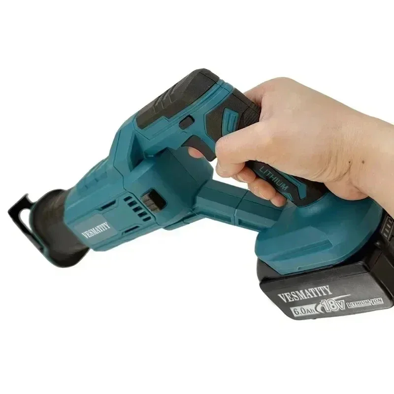 VESMATITY Brushless Reciprocating Saw High-Power Electric Cutting Saw Handheld Multifunctional for 18V Battery Pin