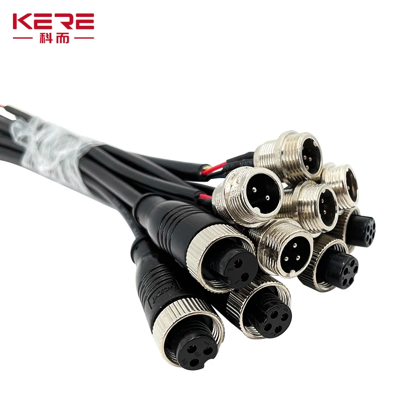 

KERE 1Pcs/GX12-2 3 4 5 6 Pin Aviation Signal Cable Male / Female Plug M12 for Car Camera/ DVR Video Camera & CCTV Monitor