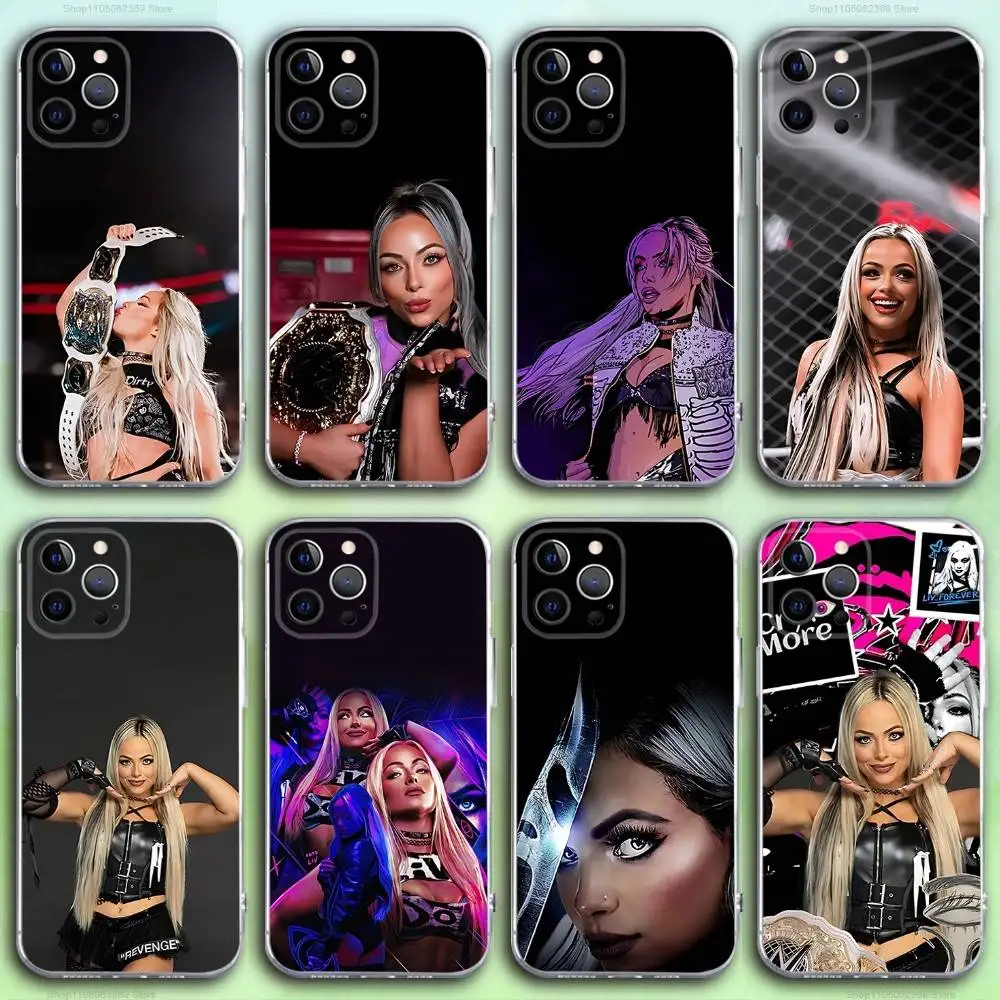 

L-Liv Wrestler M-Morgan Phone Case For iPhone 16,15,14,13,12,11 Pro,Max,Plus,X,XS,XR,SE4,E Mini Transparent Soft Cover