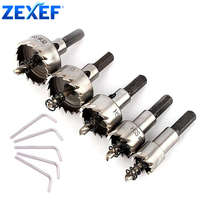 ZEXEF Hole Saw Cutter Drill Bit Set Holesaw Core HSS Wood Soft Metal Sheet Plastic PVC Stainless Steel High Speed for Power Tool