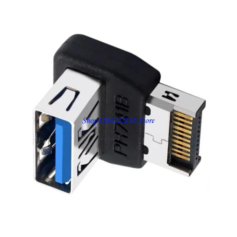 P9FA USB Front Panel Adapter L-Shaped USB 3.1 To TYPE E Adapter Configuration Panel TYPE E 90 Degree Steering Header