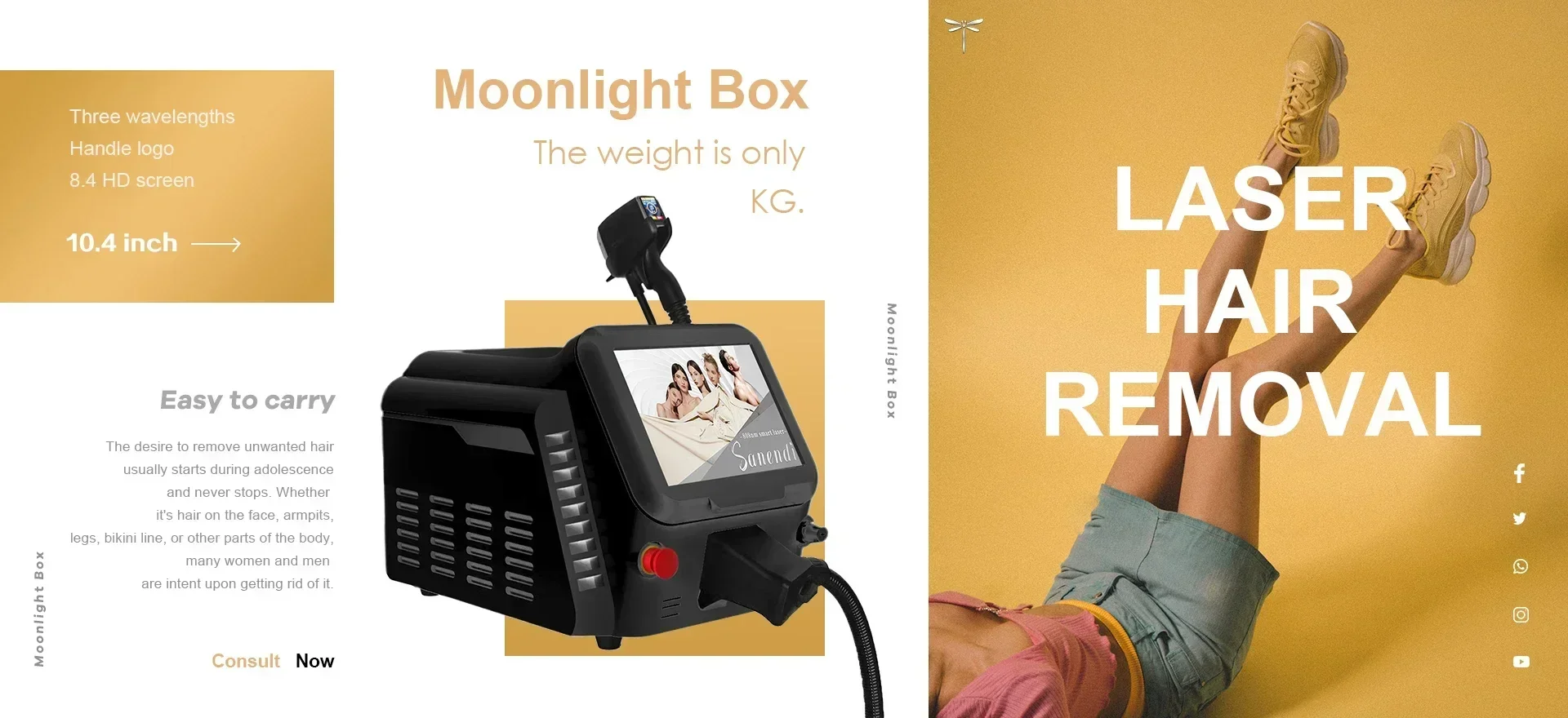 Máquina profesional de depilación láser de diodo, equipo de salón de rejuvenecimiento, centro de belleza láser profesional, depilación indolora