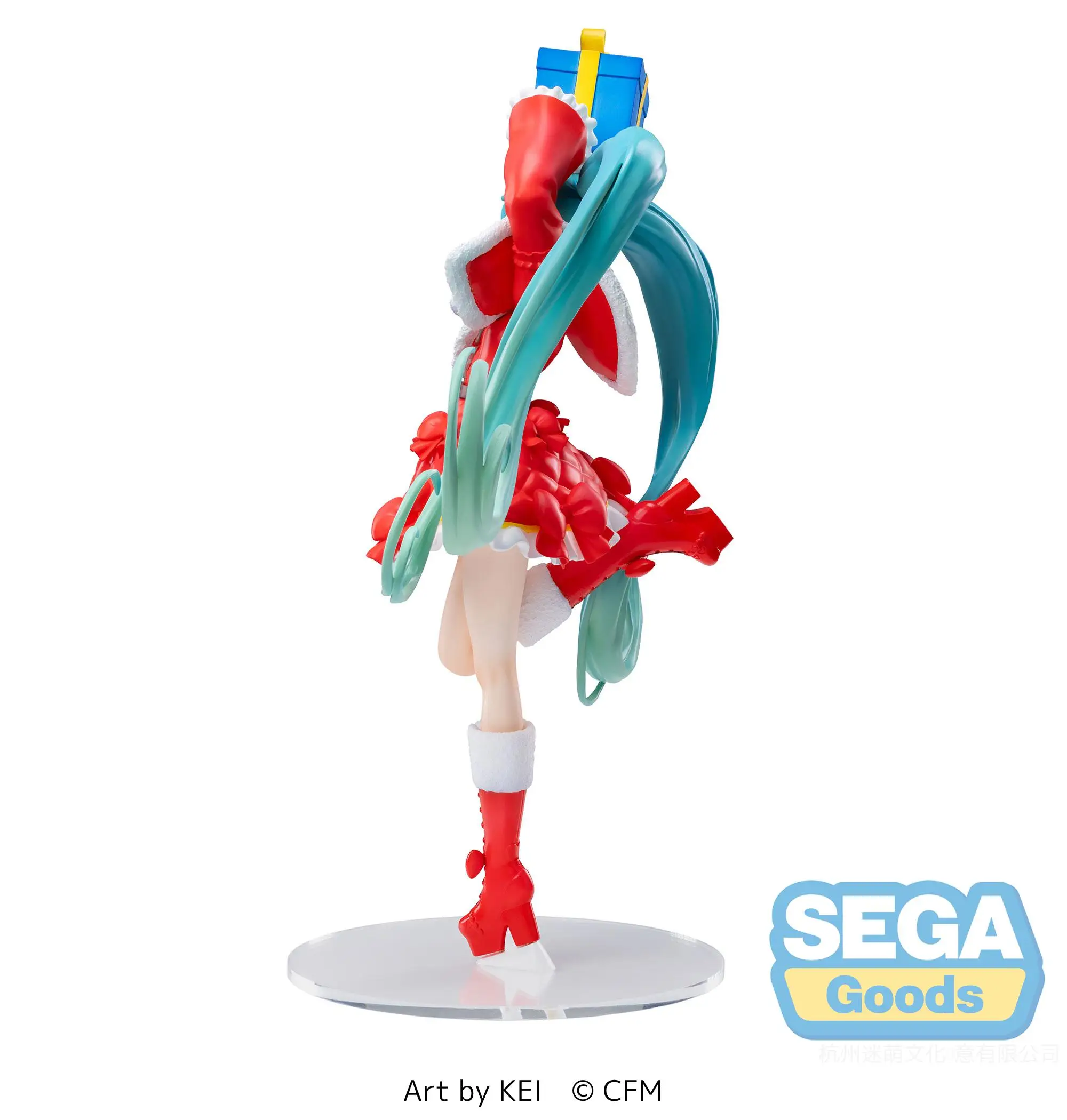 Figuras de acción originales de Sega, juguetes de Anime MIKU LUMINASTA, modelo de estatuilla de Navidad, 2024