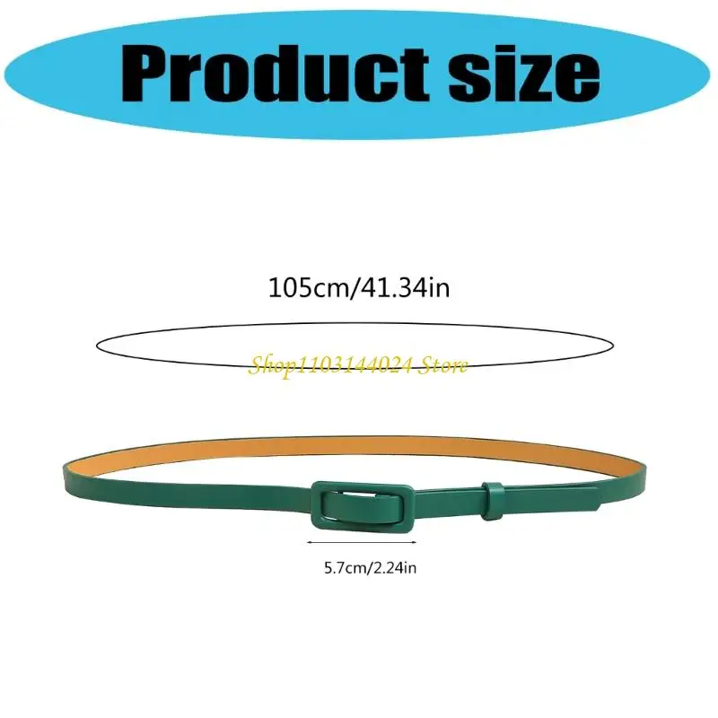 N5KE أنيقة قابلة للتعديل حزام الخصر الجلود للنساء خفيفة تصميم رقيقة لتصميم رفي