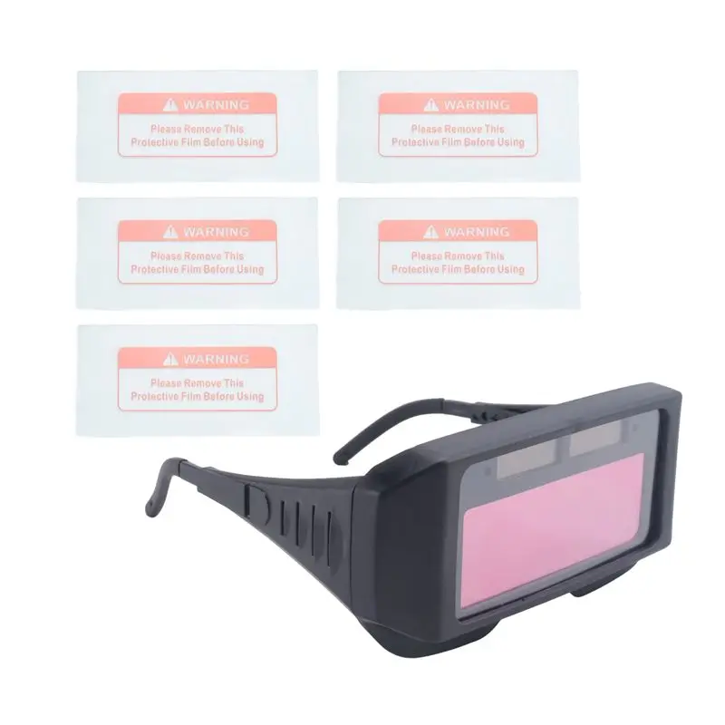 Happy New- Solar Auto Darkening LCD Welding Helmet Glasses Mask Goggles Eyes Protector Welder Cap Goggles Machine Soldering Mask