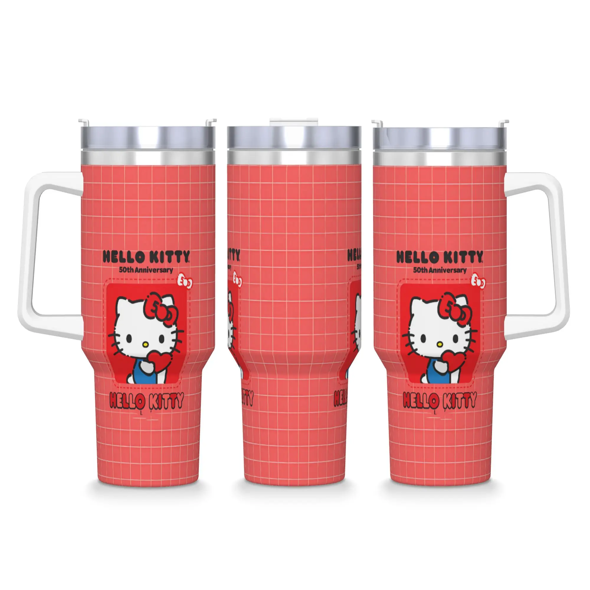 

Hello Kitty 50 Anniversary Tumbler Hot Drinks Water Bottle Insulated Stainless Steel Thermal Cups Design Driving Mugs Cup