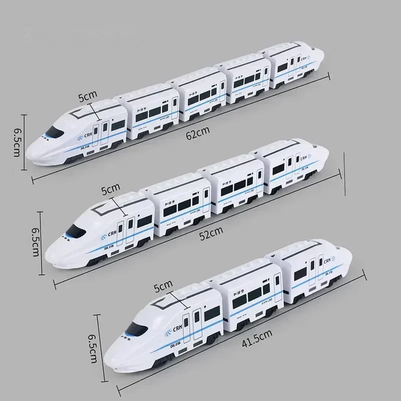 New Electric Universal Simulation High Speed Train Harmony Train Free Assembly of Parent Child High Speed Train Children's Toy