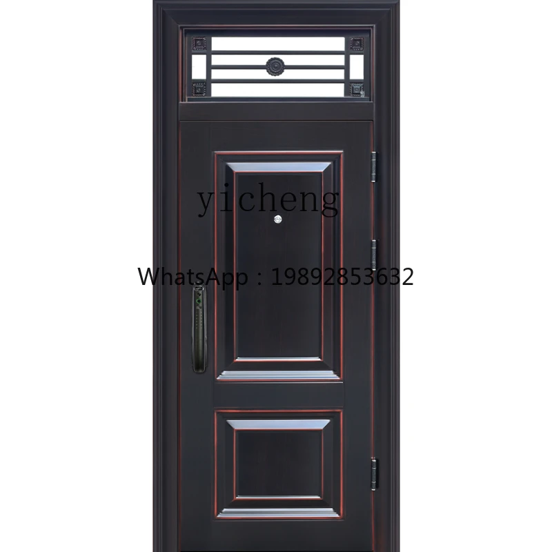 ZZf Anti-Theft Door Household Open Window with Air Window Sun Protection Ventilation Indoor and Outdoor Steel Single Door
