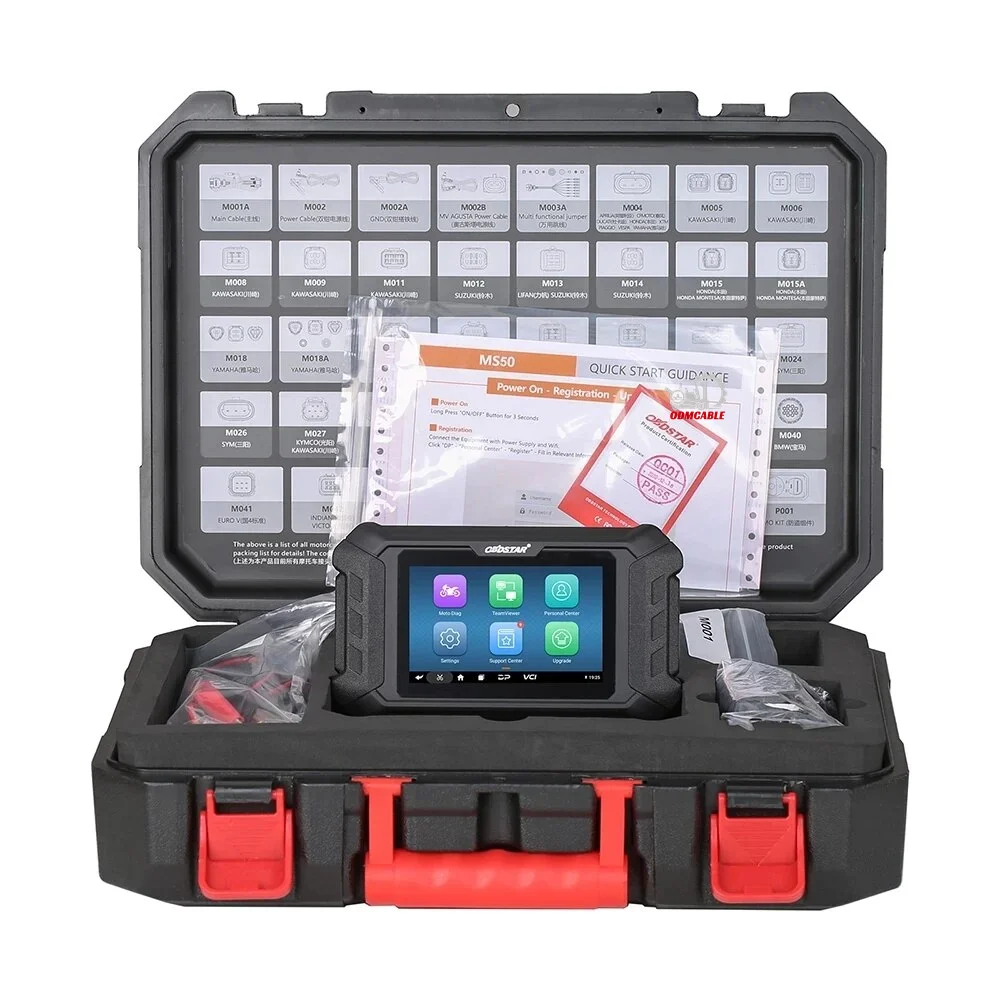 

OBDSTAR MS50 Intelligent Motorcycle Diagnostic Tool Wi-Fi Connection with Automatic Scanning for H-onda/Ya-maha/P-GO/S-uzuki