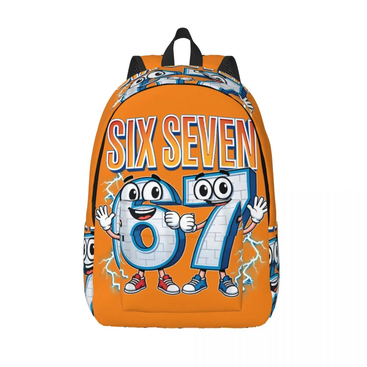 

Забавный итальянский мем Brainrot 67, школьные сумки для подростков, школьные сумки для книг Six Seven 6-7 лет, рюкзак для пеших прогулок средней школы