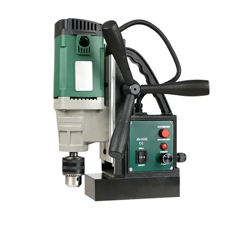 JG-28RE Magnetic Drill Speed-adjusting Tapping Forward Reverse Industrial Electric Drill Iron-absorbing Portable Drill